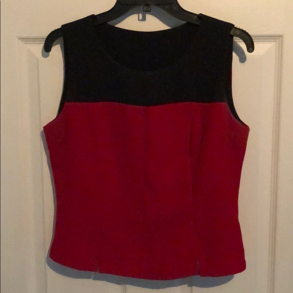 Black and red dress tank
